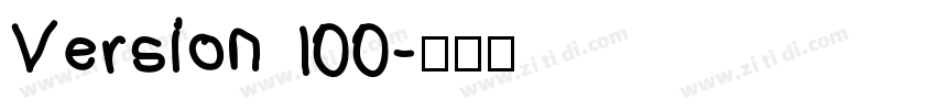 Version 100字体转换